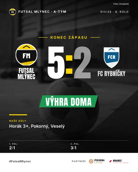 Futsal: výsledek 5:2