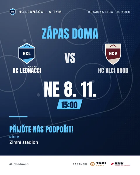 Lední hokej: pozvánka na zápas HC Ledňáčci