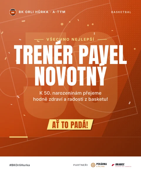 Přání k narozeninám trenérovi BK Orli Hůrka