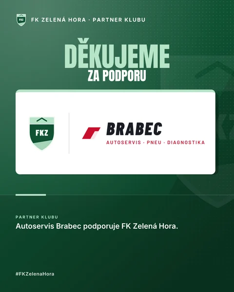 Poděkování partnerovi: znak klubu a logo partnera